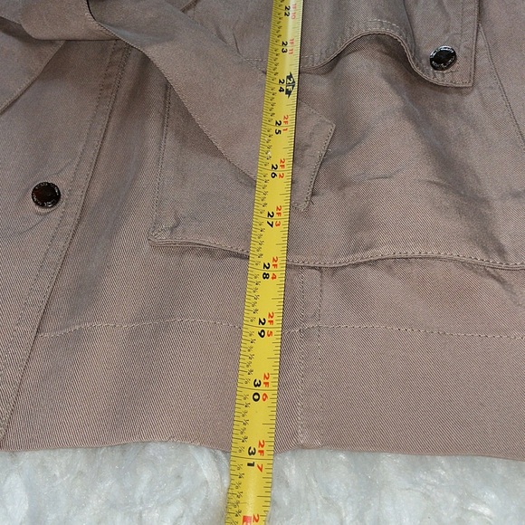 Vince Camuto Double Breasted Belted Trench Coat Size G/L - Picture 6 of 11